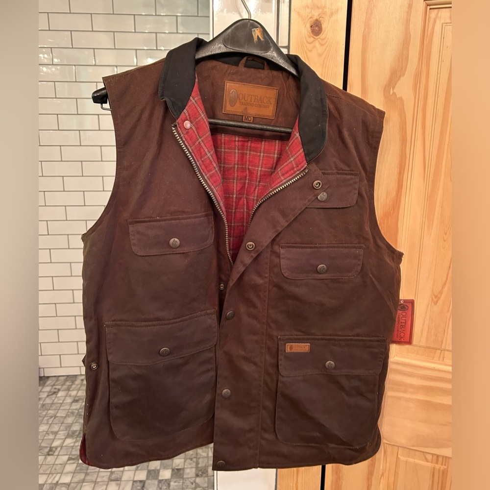 Outback Trading Company Men’s Vest Jacket Brown
